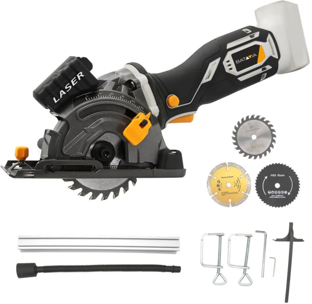 Batavia 18V Mini Handcirkelzaag 89mm - 2.0Ah Accu & Lader