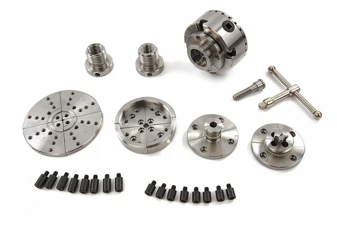 HBM Machines 95mm Klauwplaat Houtdraaibank Complete Set