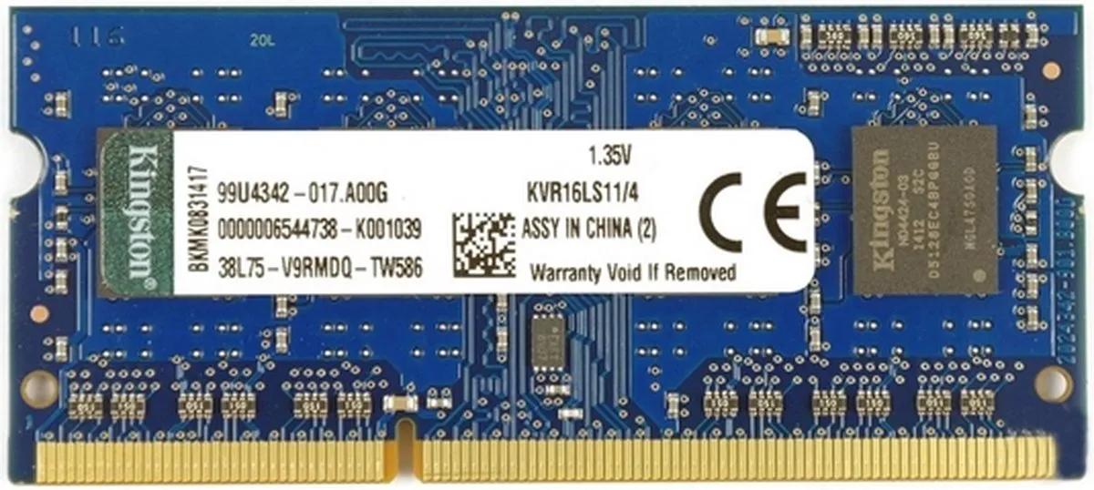 Kingston ValueRAM KVR16LS11/4 DDR3L SODIMM 4GB 1600MHz