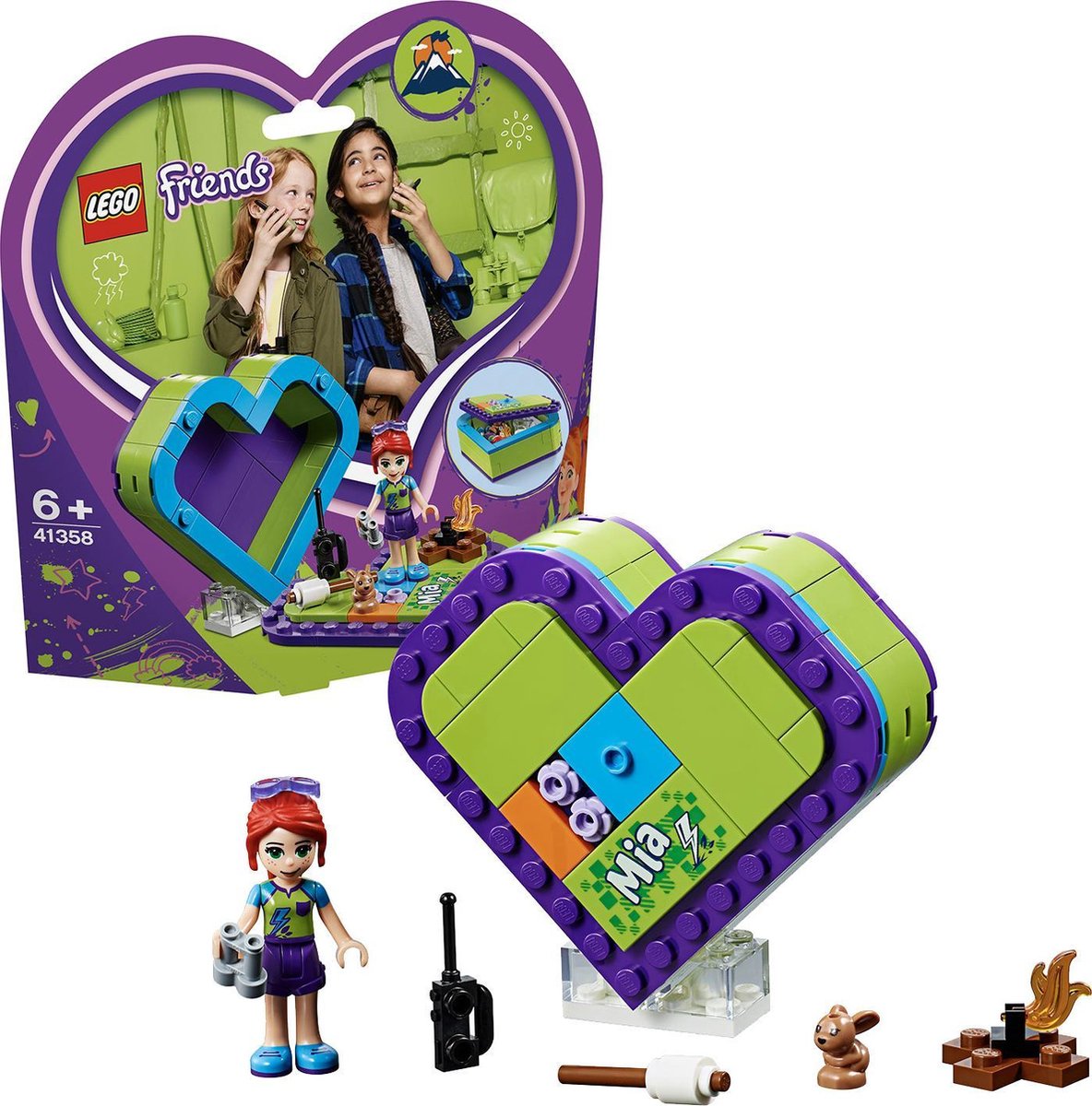 LEGO Friends Mia's Hartvormige Doos - 41358