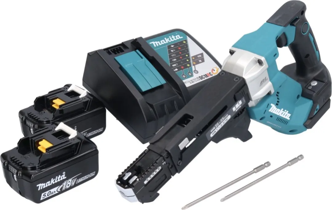 Makita DFR551RT Accu-magazijnschroevendraaier 18V - 2x 5.0Ah accu