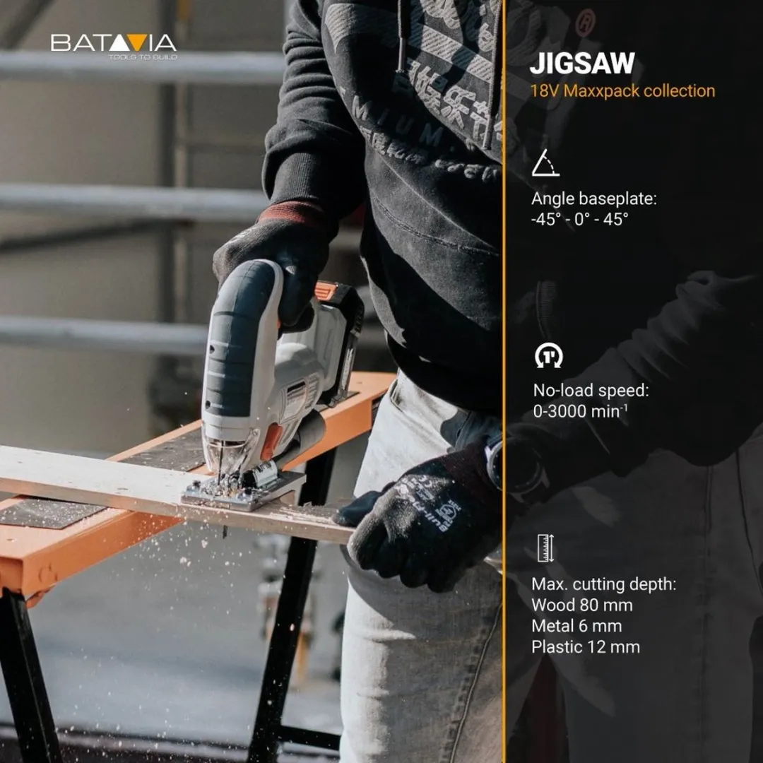Batavia 7062513 Accu Decoupeerzaag 18V - Max. 80mm Hout - afbeelding 6 van 6