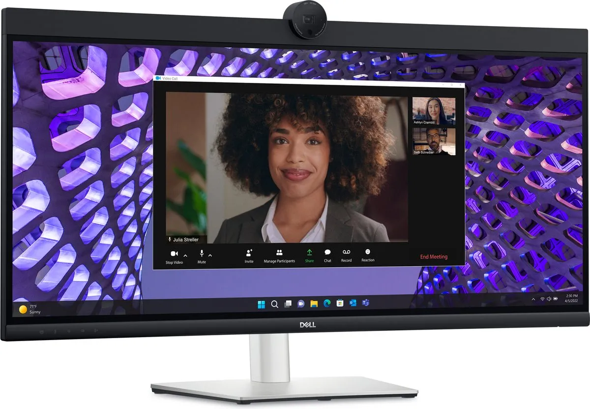 Dell P3424WEB 34" Monitor - 3440x1440 - 4K Ultra HD - Zwart - afbeelding 6 van 6