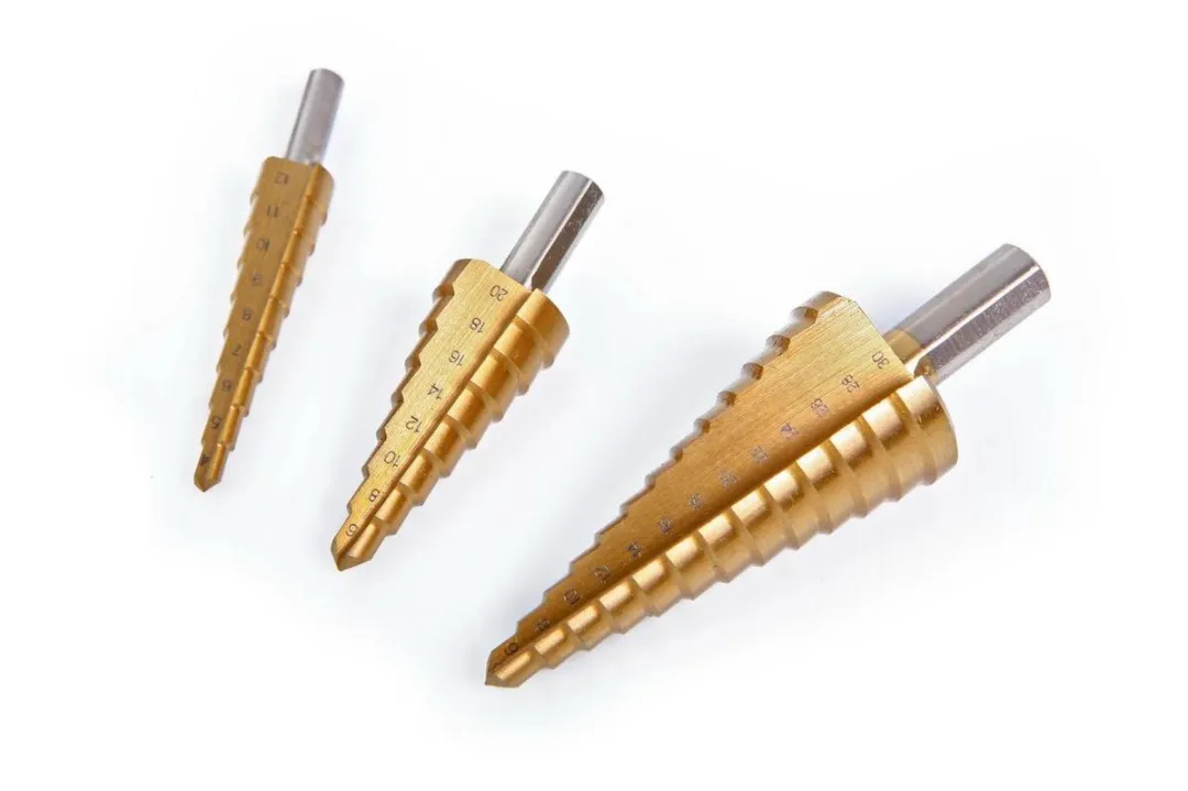 HBM 3-delige HSS Tin Gecoate Stappenborenset - Metaal