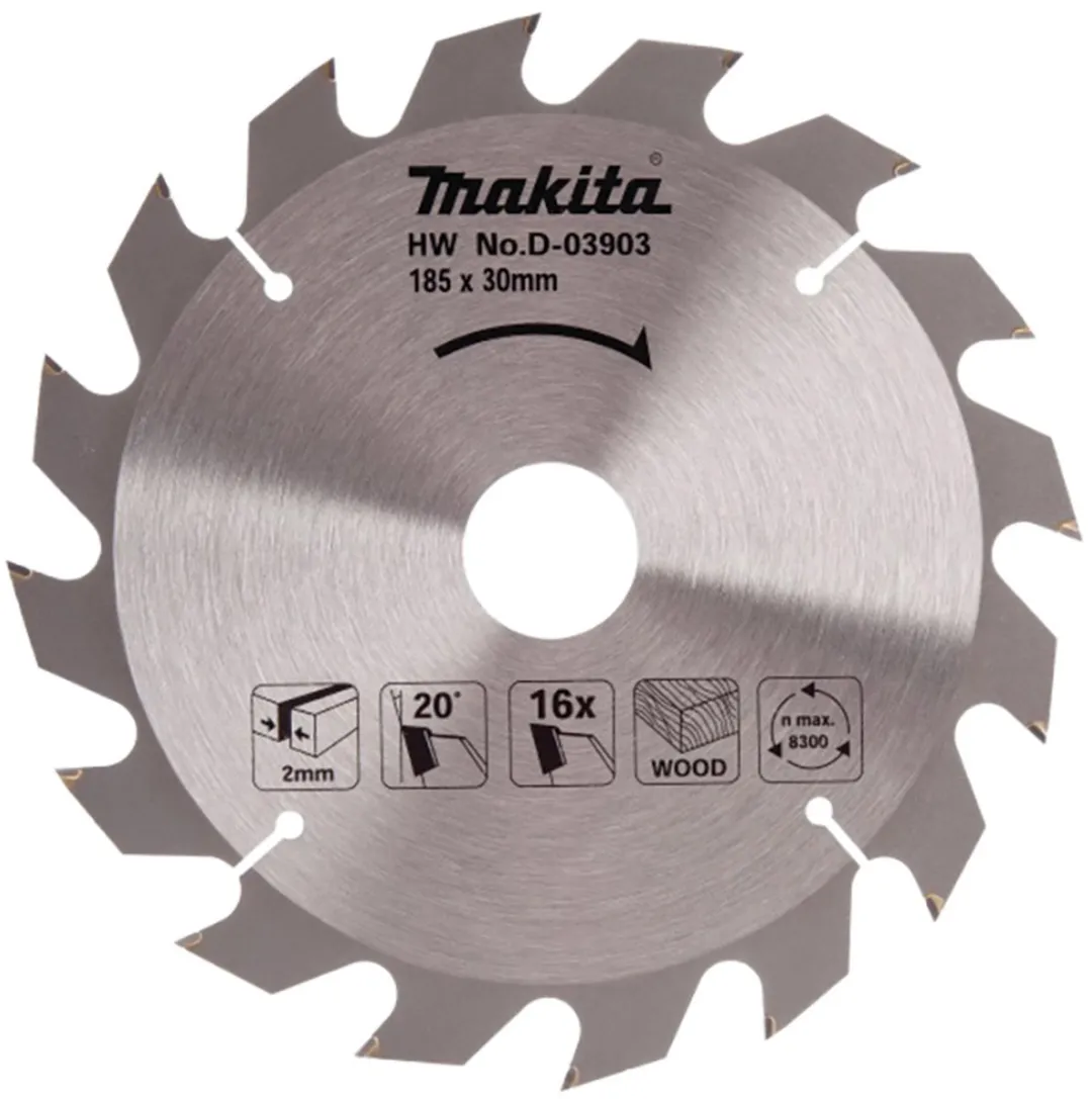 Makita Zaagblad D-03903 185x30/16Z
