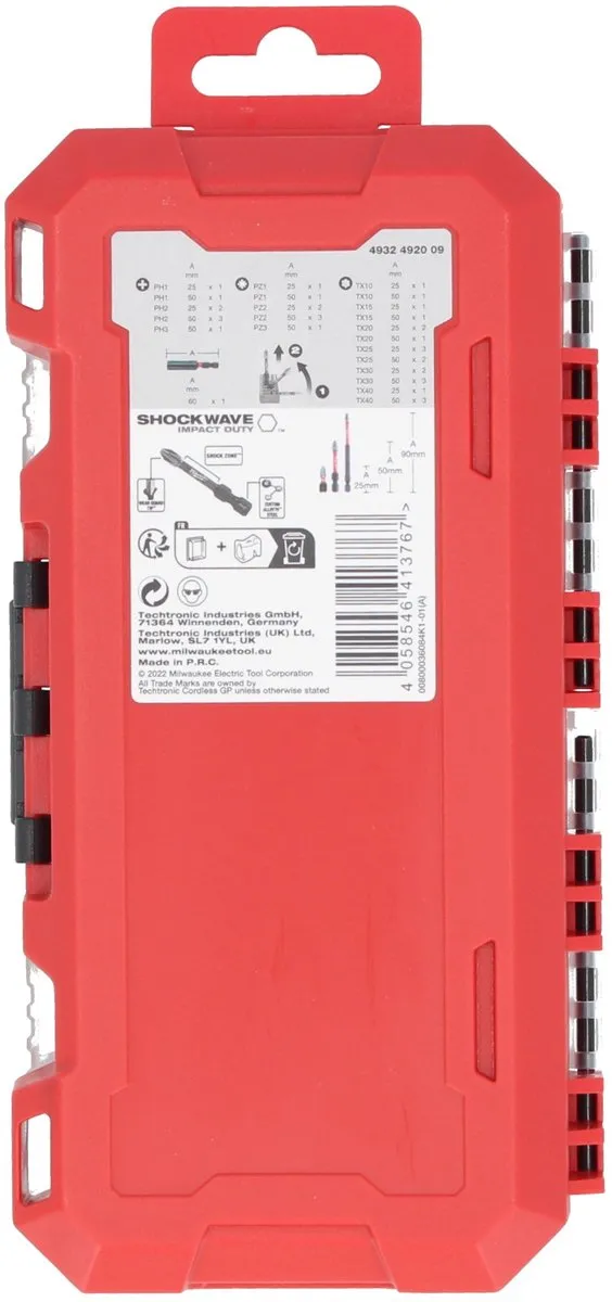 Milwaukee SHOCKWAVE Bitset Impact Duty 38-delig