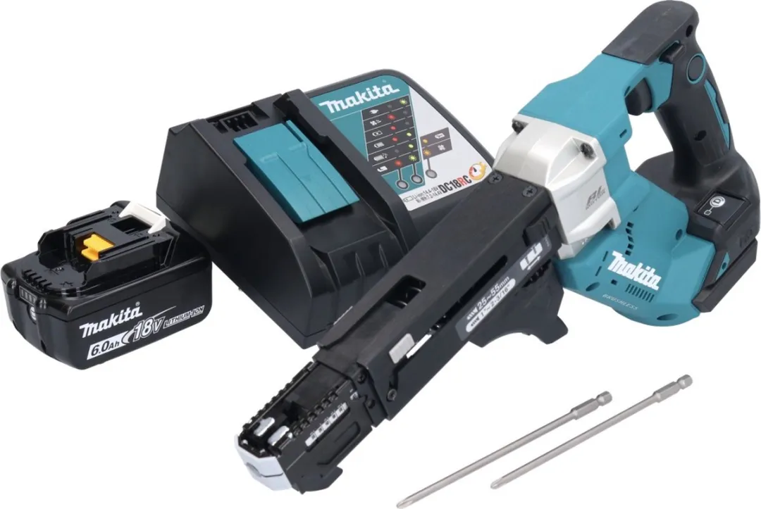 Makita DFR551RG1 Accuschroevendraaier 18V - 55mm Borstelloos - 6.0Ah