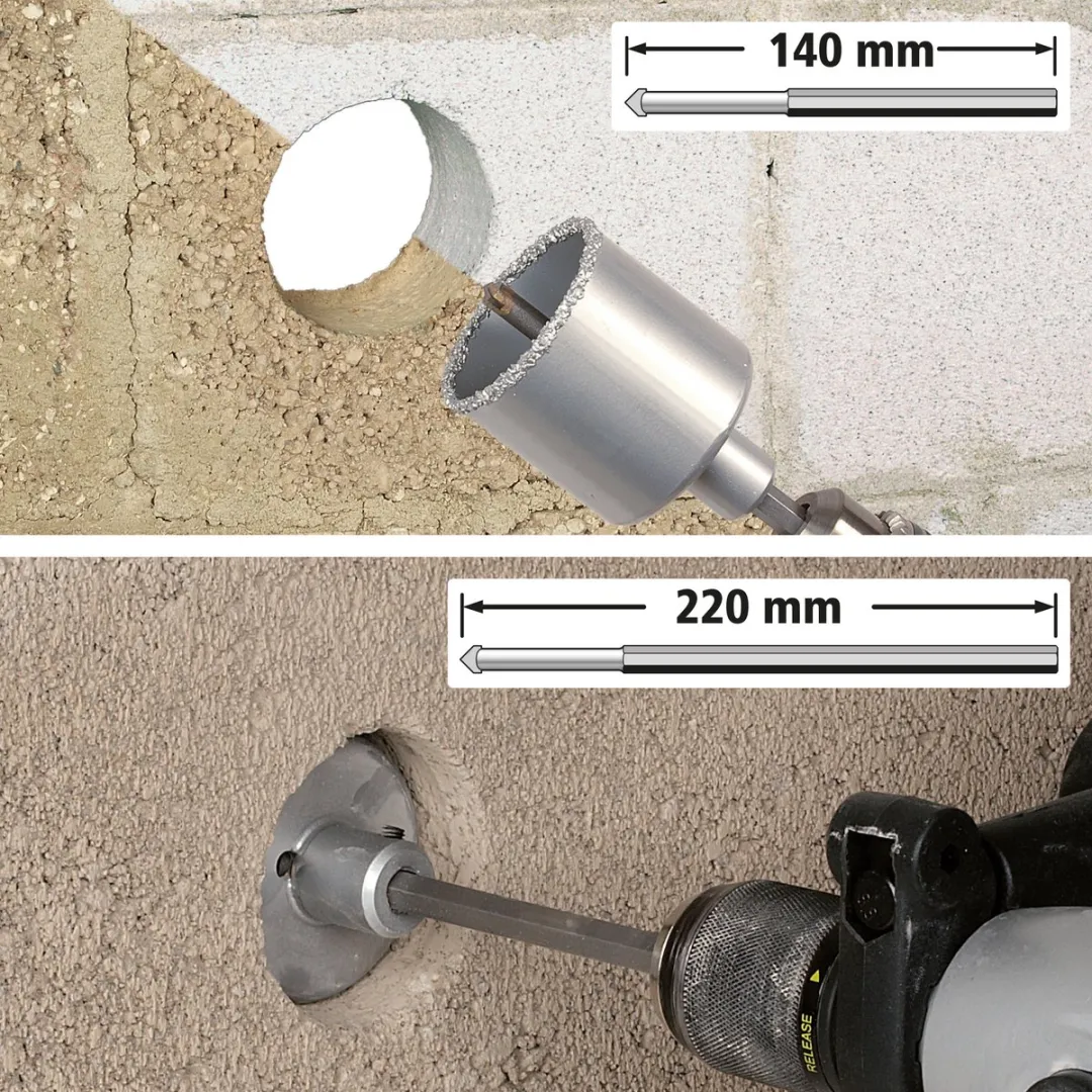 Wolfcraft Gatenzaagset Metselwerk 1003000 - Ø 33/53/68mm
