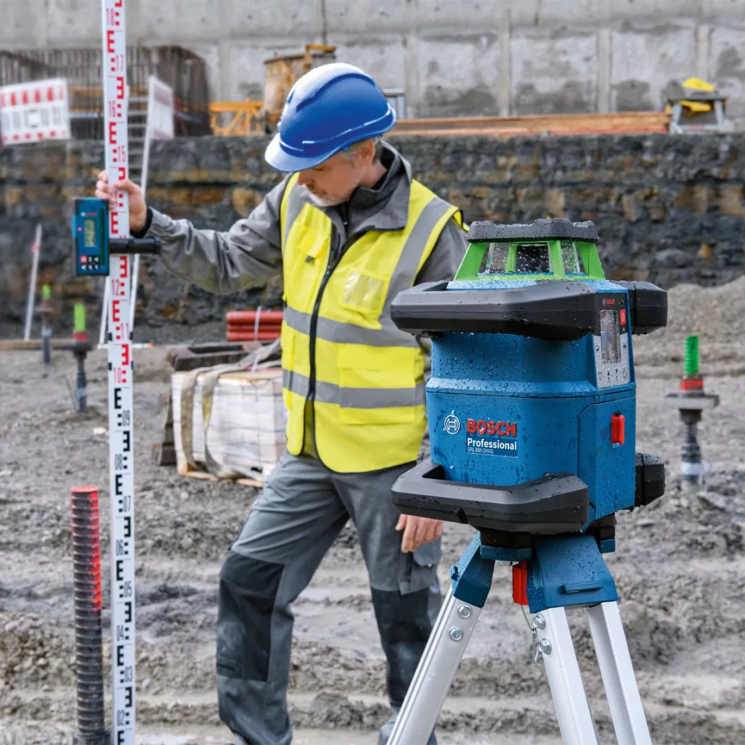 Bosch Professional GRL 650 CHVG Rotatielaser - Groen 18V - met Ontvanger & Statief