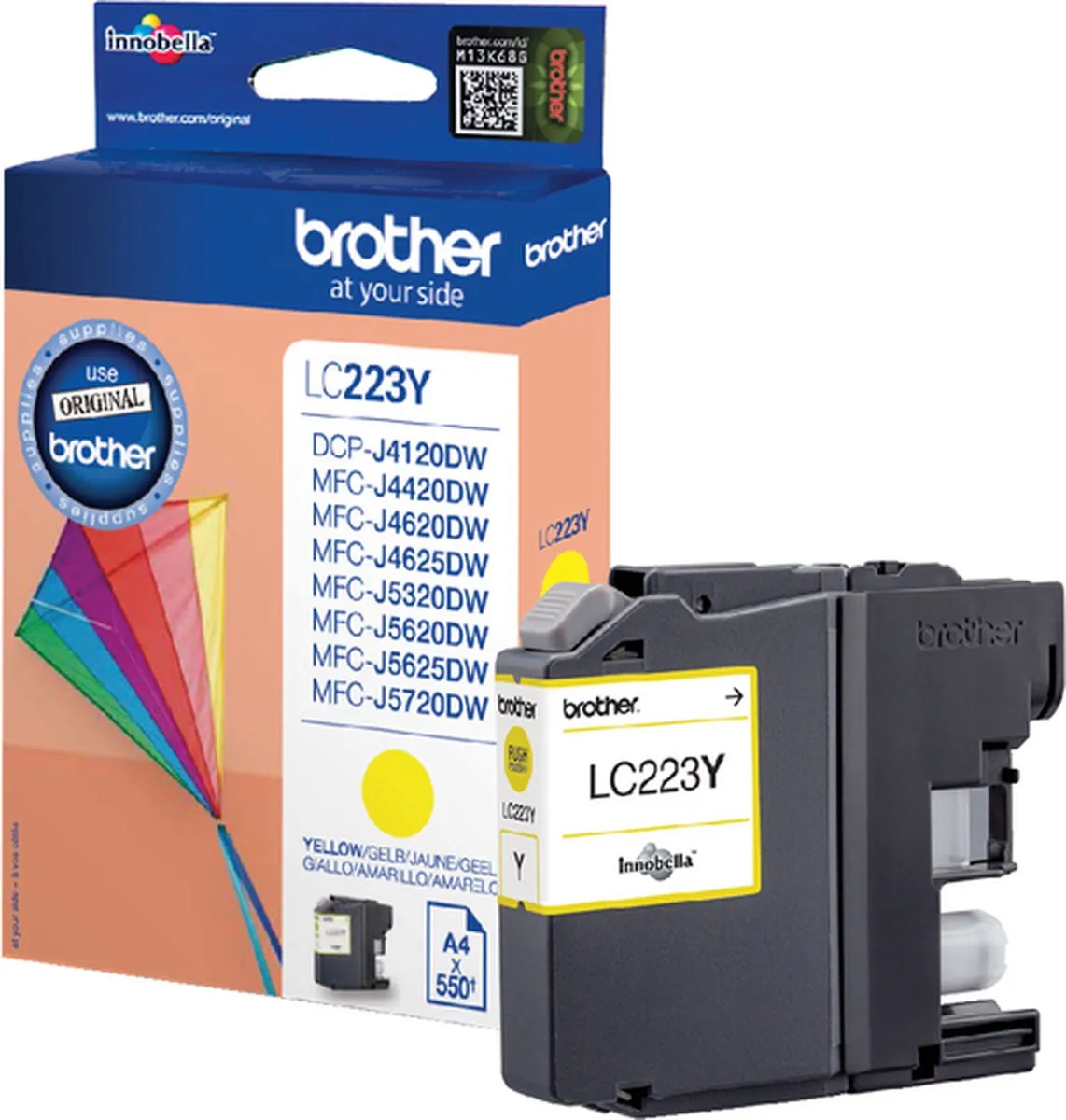 Brother LC-223Y Inktcartridge - Geel - afbeelding 2 van 2