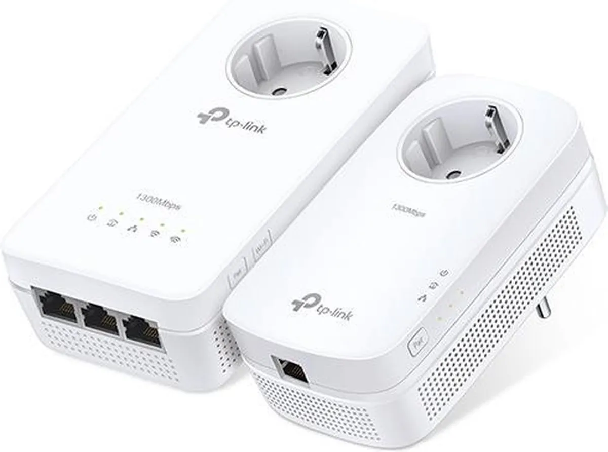TP-Link TL-WPA1300P Powerline Adapter 3x LAN - 2 Stuks - afbeelding 6 van 6