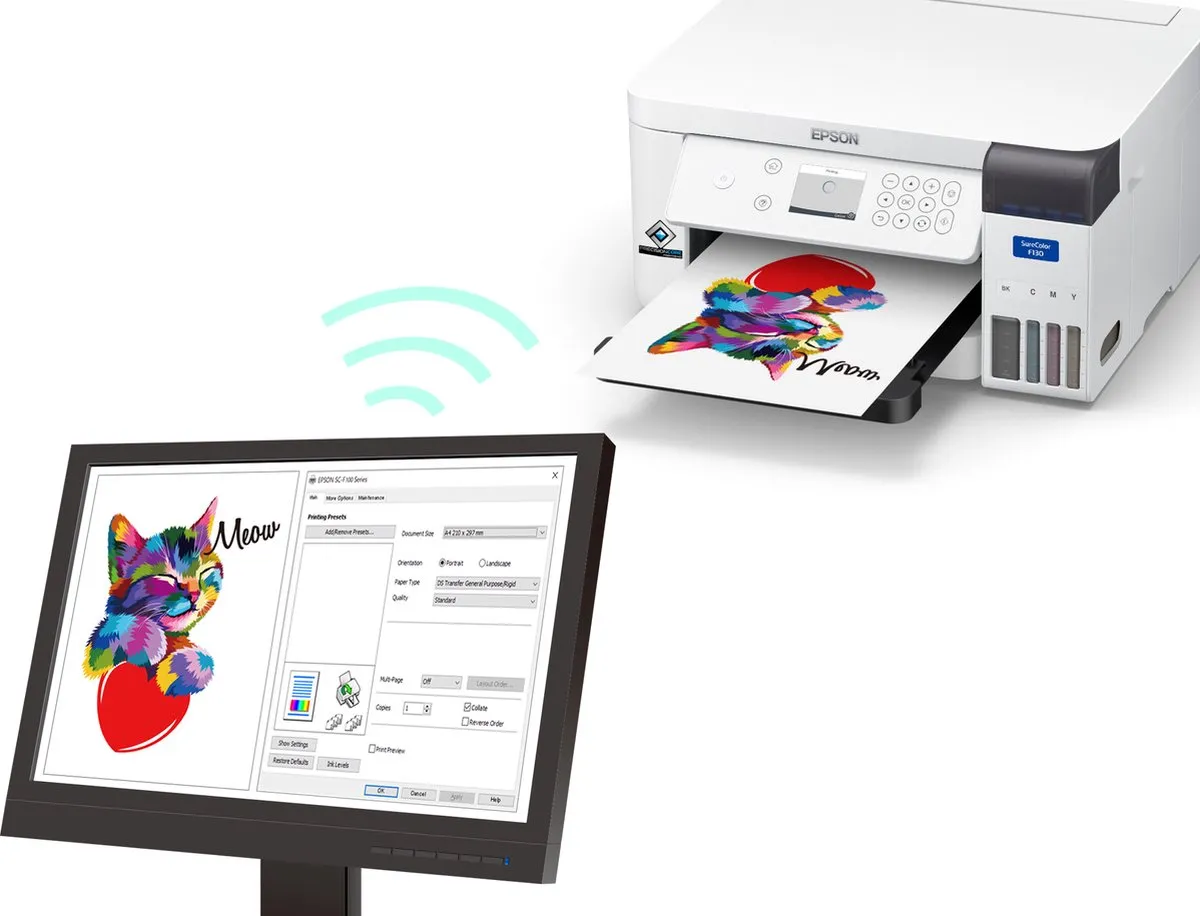 Epson SureColor SC-F100 Sublimatieprinter - Wit