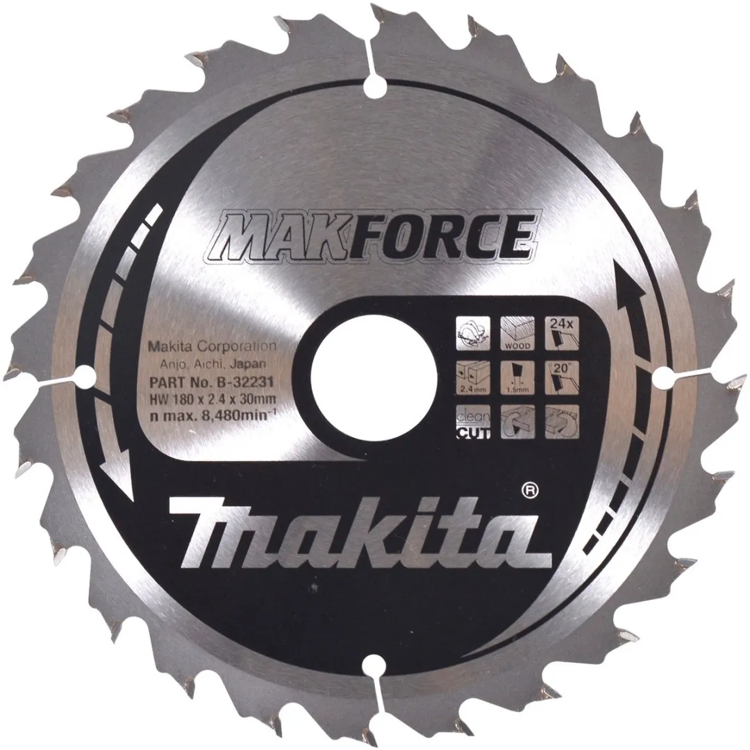 Makita MAKFORCE B-32231 Zaagblad 180x30x24Z