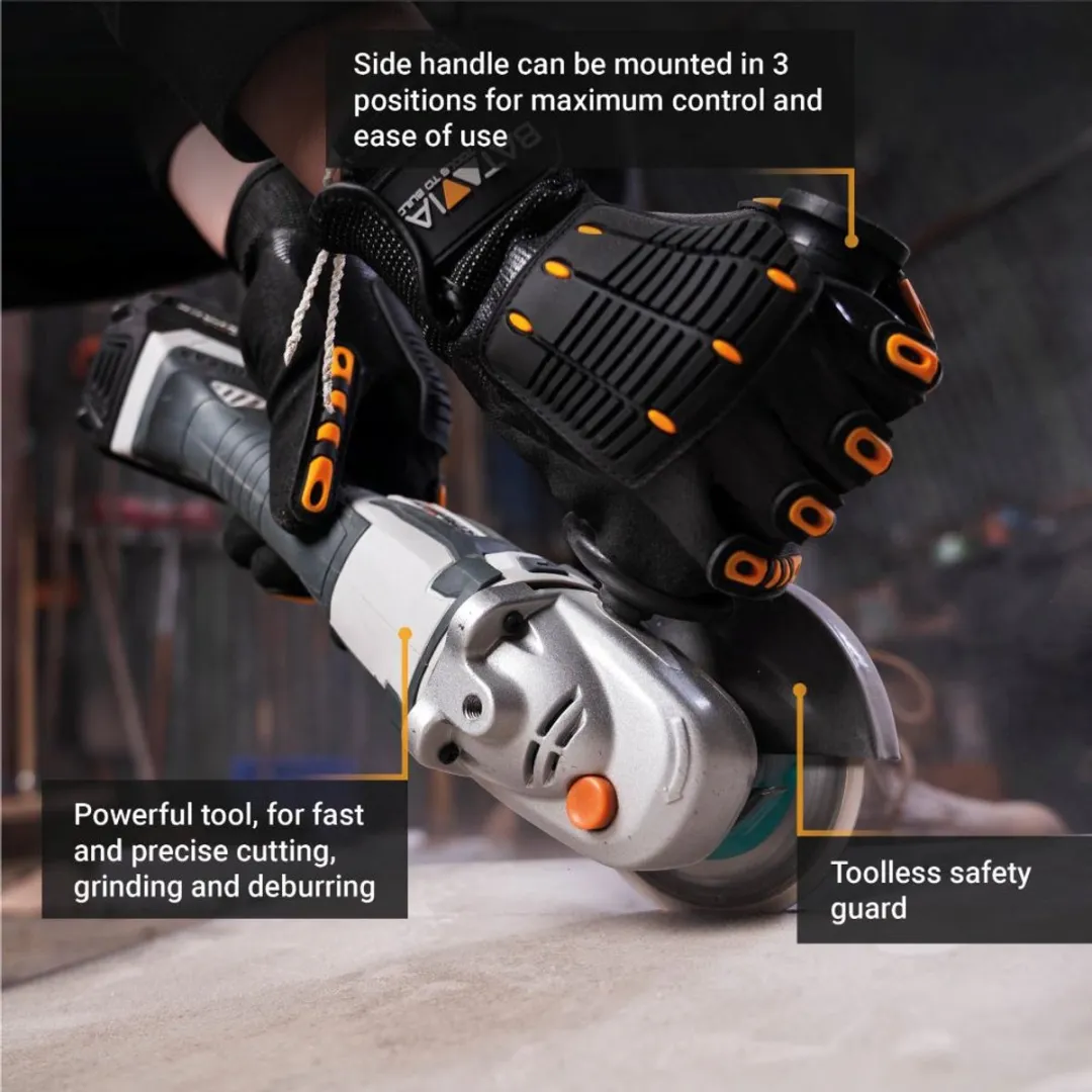 Batavia Maxxpack 18V Haakse Slijper 115mm - 8500 t/min - Brushless
