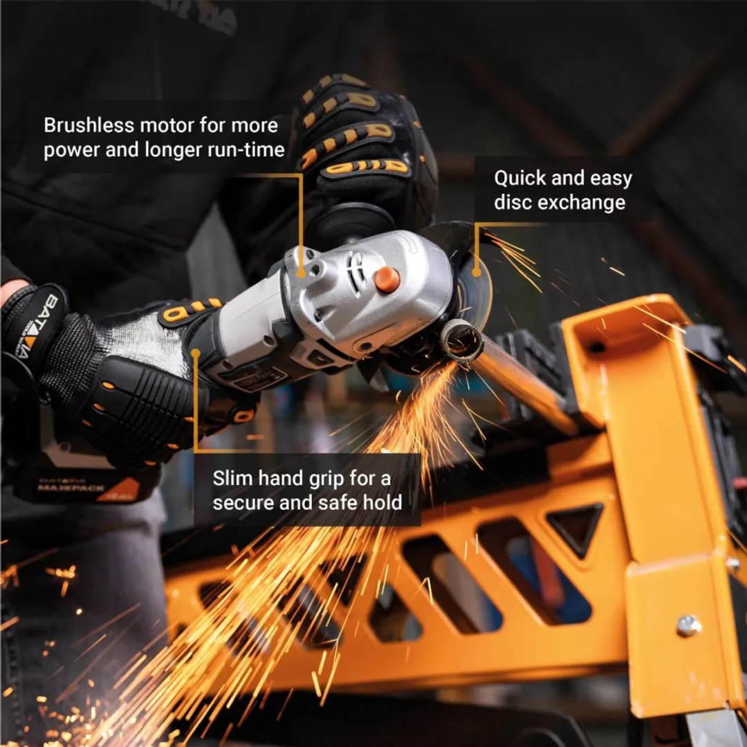 Batavia Maxxpack 18V Haakse Slijper 115mm - 8500 t/min - Brushless