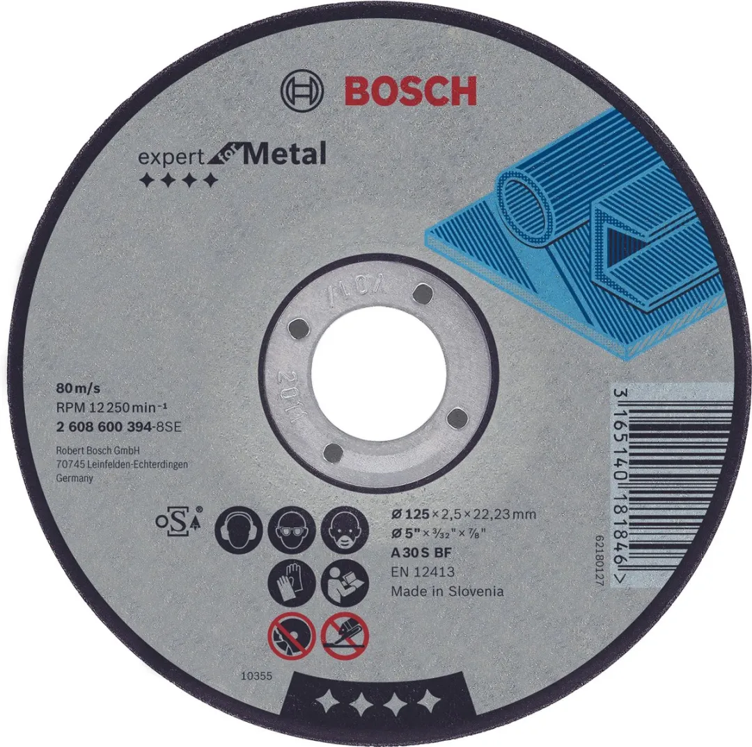 Bosch Professional AS 30 S Doorslijpschijf Metaal 115mm - 22,23mm - afbeelding 6 van 6