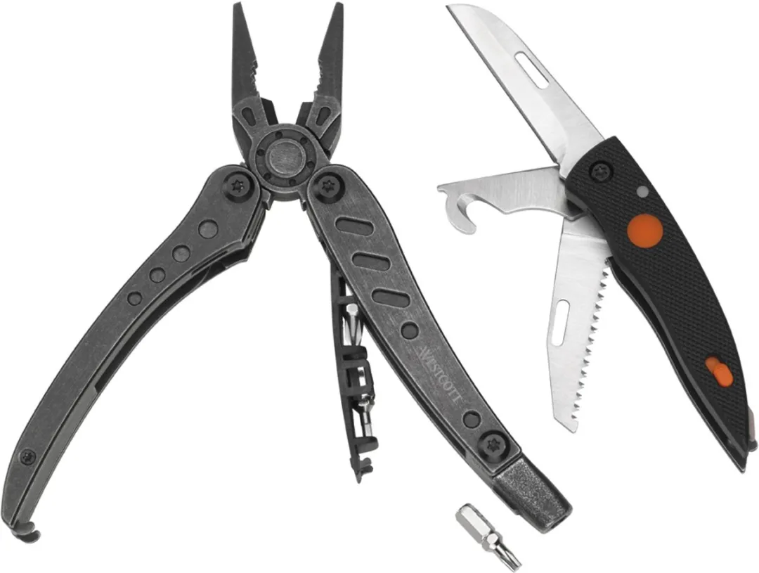 Westcott Multitool 6-in-1 inklapbaar - Grijs/Oranje/Zwart