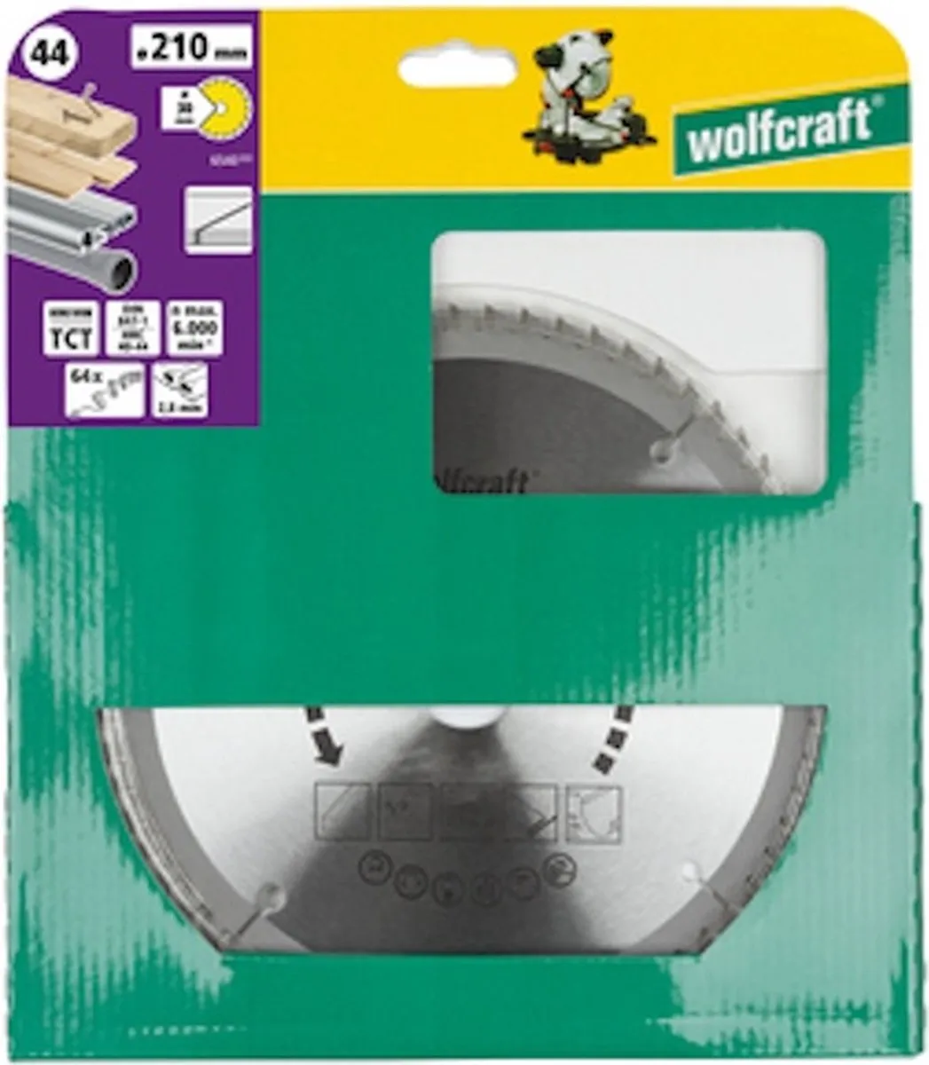 Wolfcraft Zaagblad 254x30mm 80 Tanden - Verstekzaag