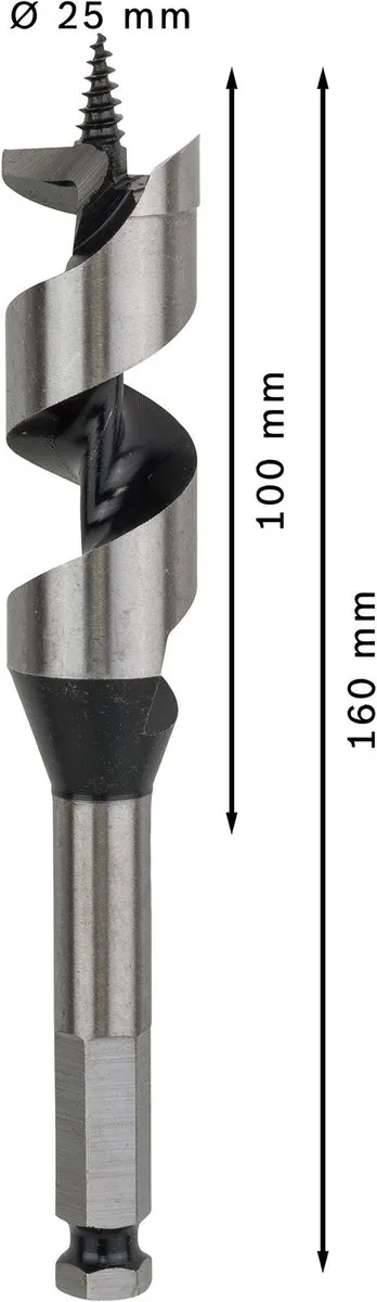 Bosch Professional Slangenboor 25x160mm - Hout - MPN 2608585708