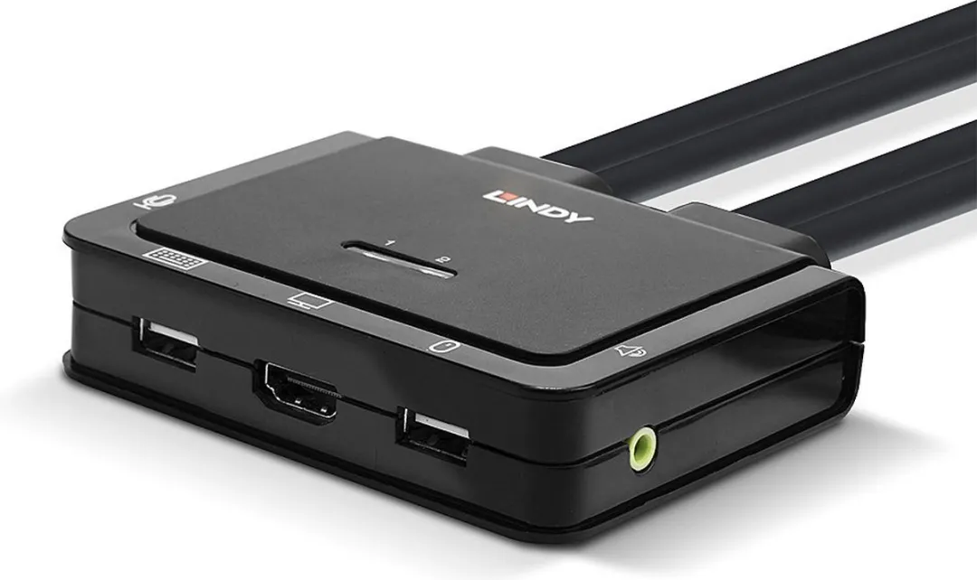 Lindy HDMI KVM Switch 42340 - 2 Poorten USB 2.0 Audio