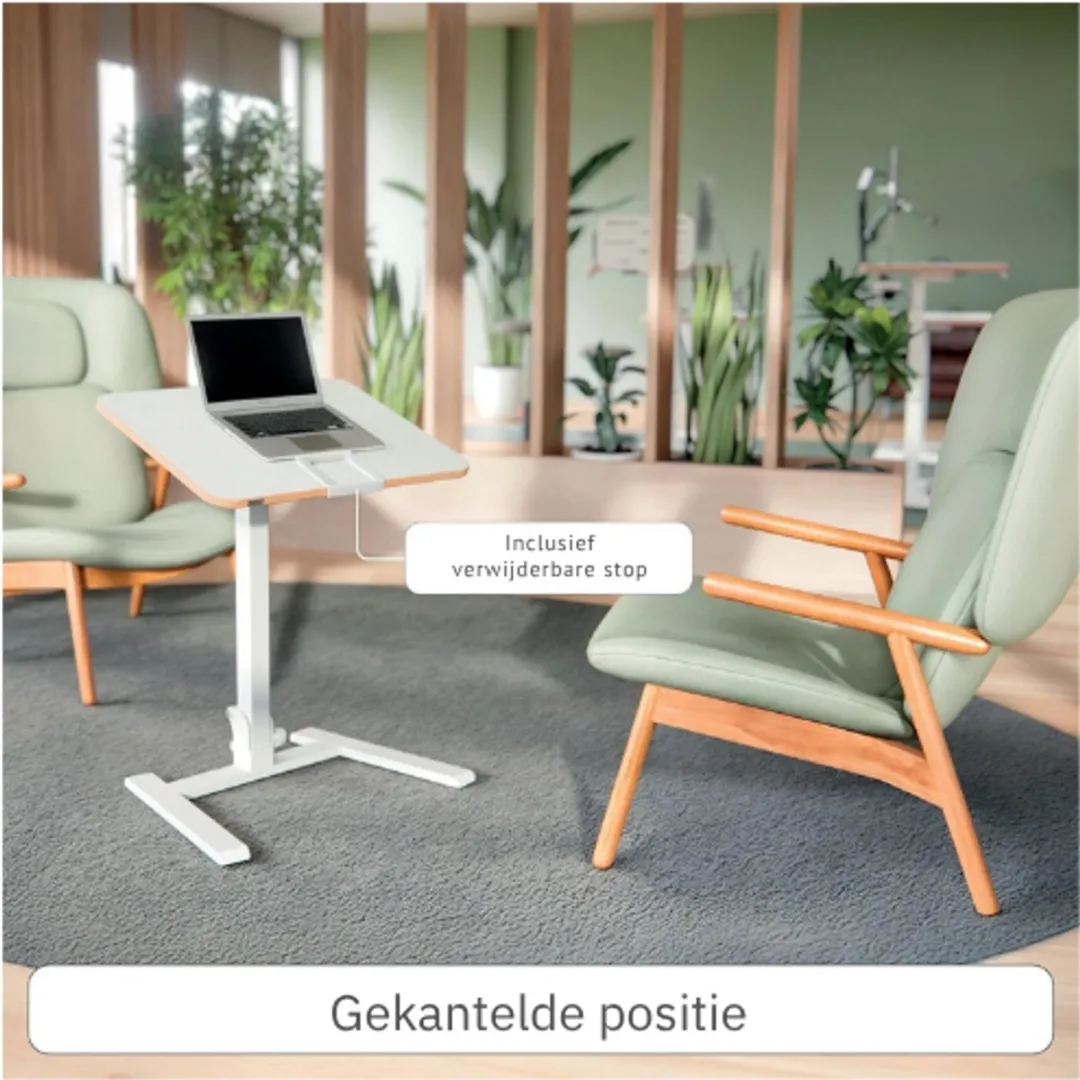 Leitz Opvouwbaar Zit-Sta Bureau 65x48cm - Wit