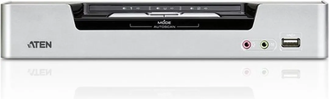 Aten CS1642A KVM-switch Rack-montage - 2x USB 2.0 - Zwart/Zilver - afbeelding 6 van 6