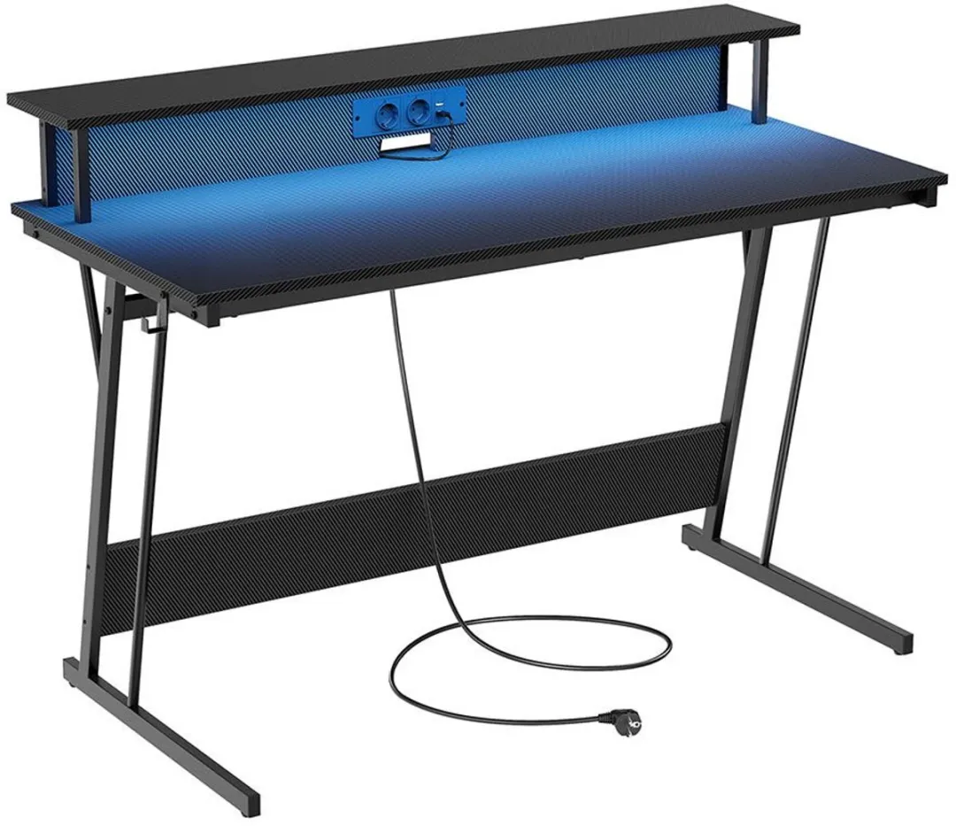 Songmics Bureau met Monitorstandaard 135cm