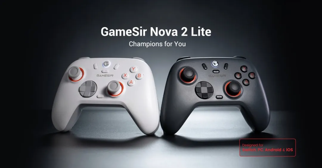 GameSir Nova 2 Lite Draadloze Controller GST4N2001B-1 - Grijs