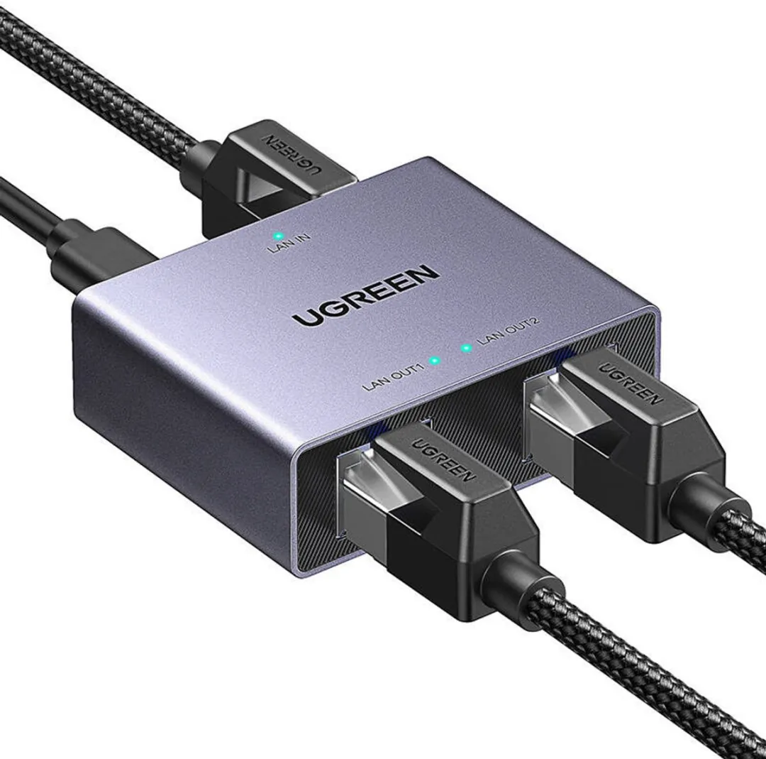 Ugreen Ethernet Splitter 1X2 RJ45 Adapter