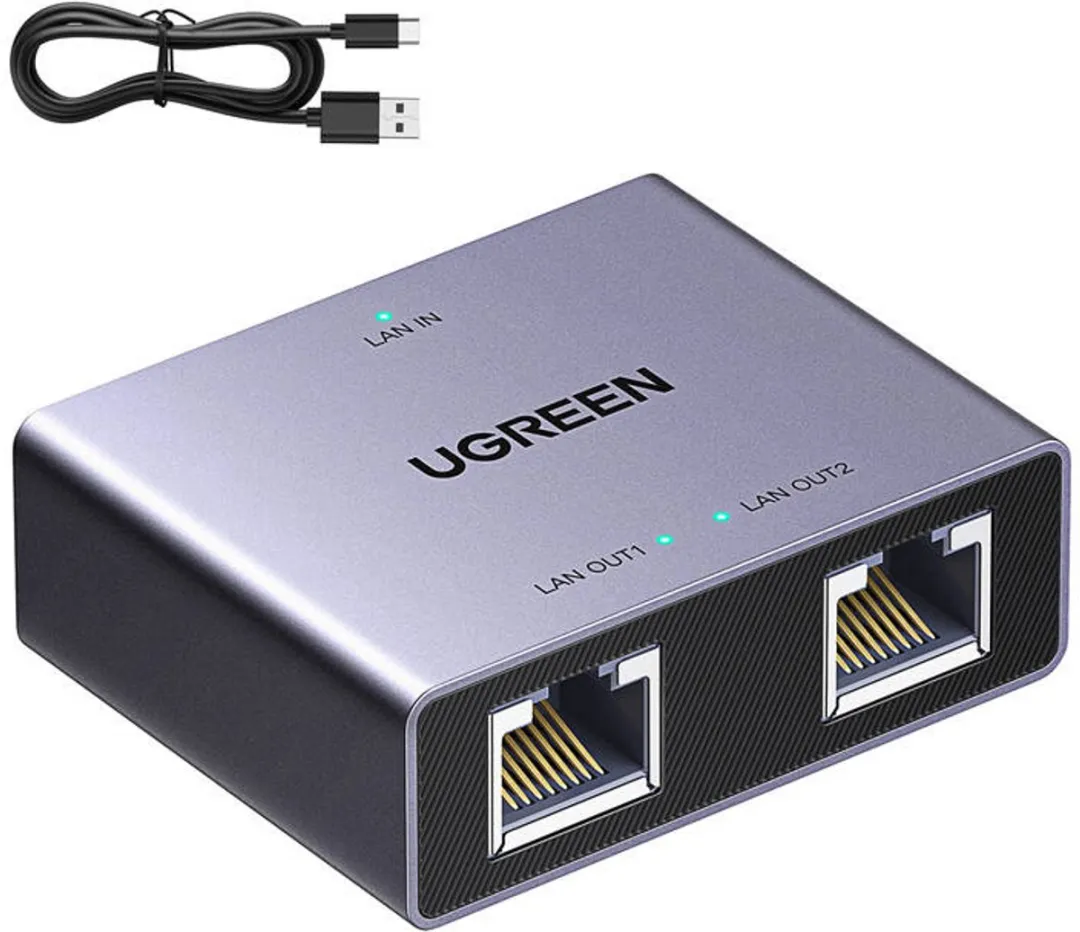 Ugreen Ethernet Splitter 1X2 RJ45 Adapter