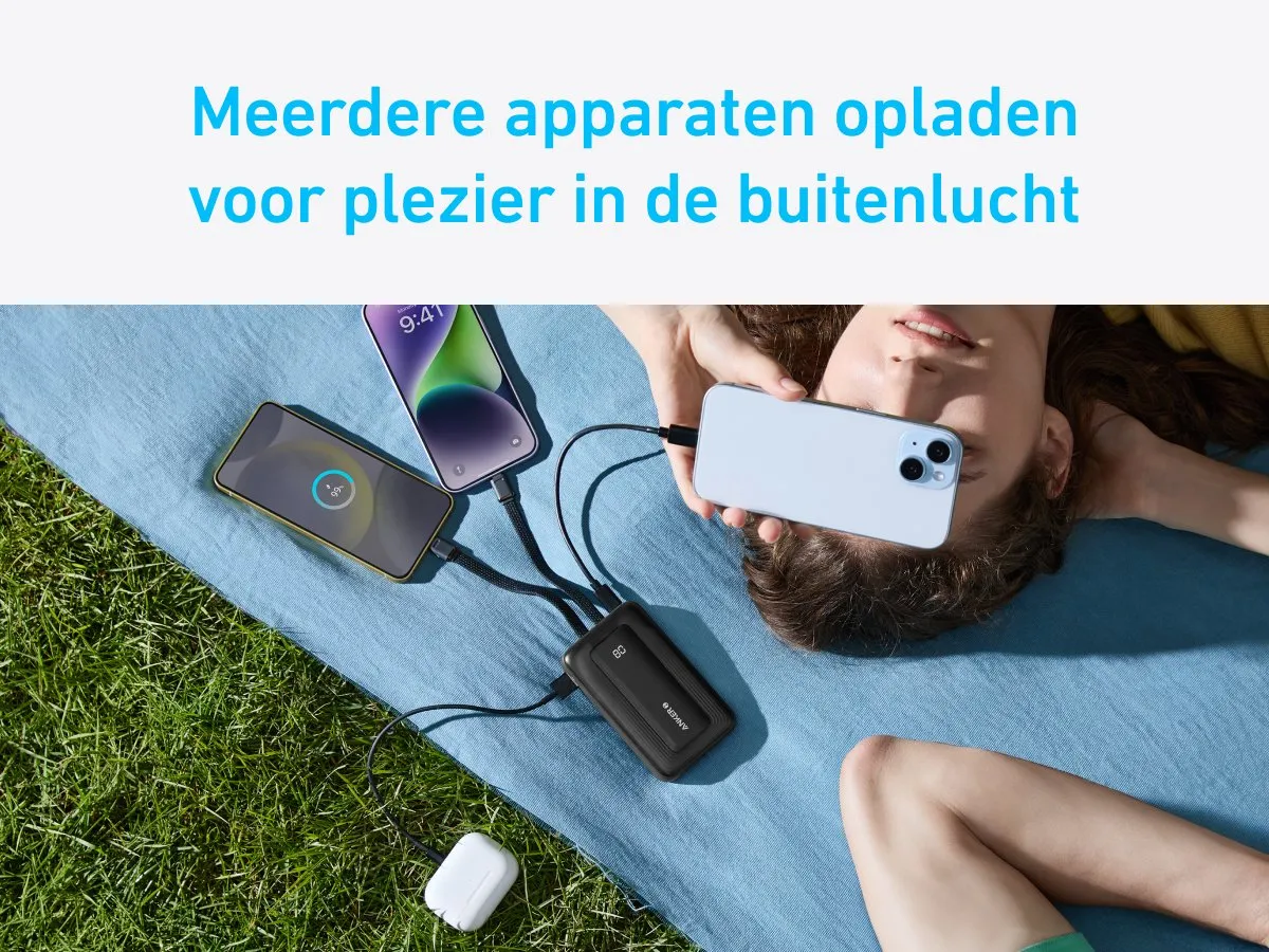 Anker Zolo Powerbank A1681012 - 20.000mAh 30W - Zwart