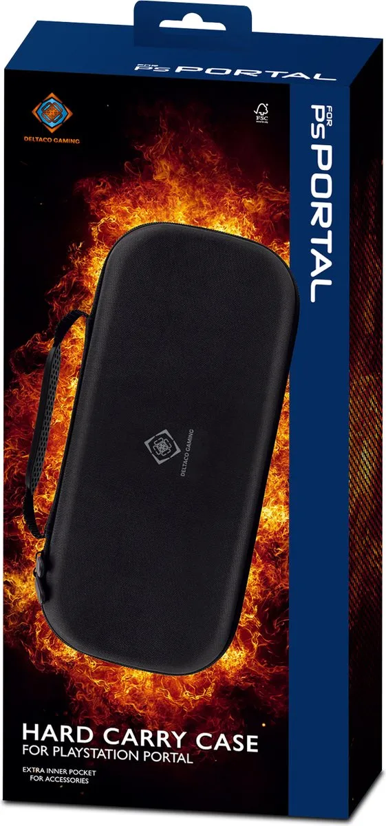 Deltaco GAM-167 Draagtas PlayStation Portal - Hardcase - Zwart