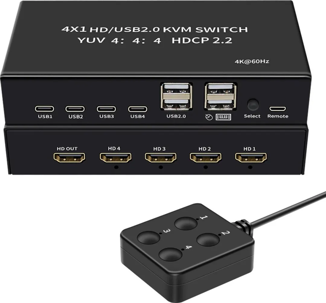 NÖRDIC KVM-100 Switch 4K@60Hz