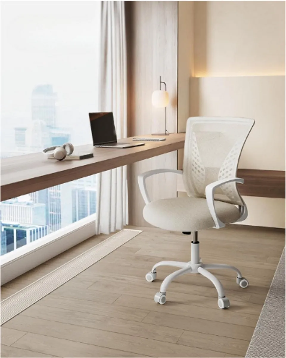 Songmics OBN022K01 Ergonomische Bureaustoel - 120 kg - Cappuccinobeige