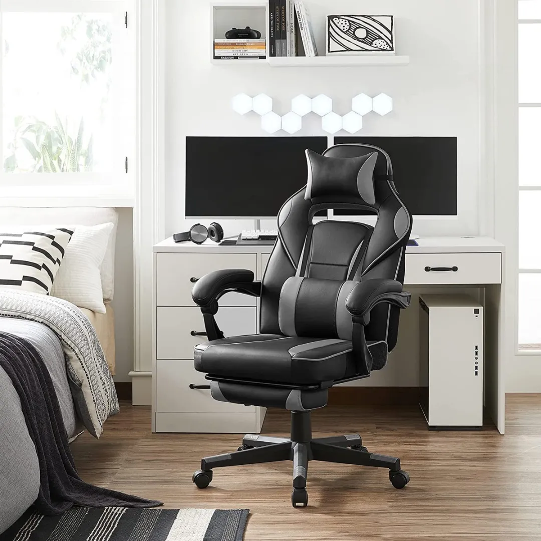 Songmics HMBG073B03 Gamingstoel - Zwart-Grijs