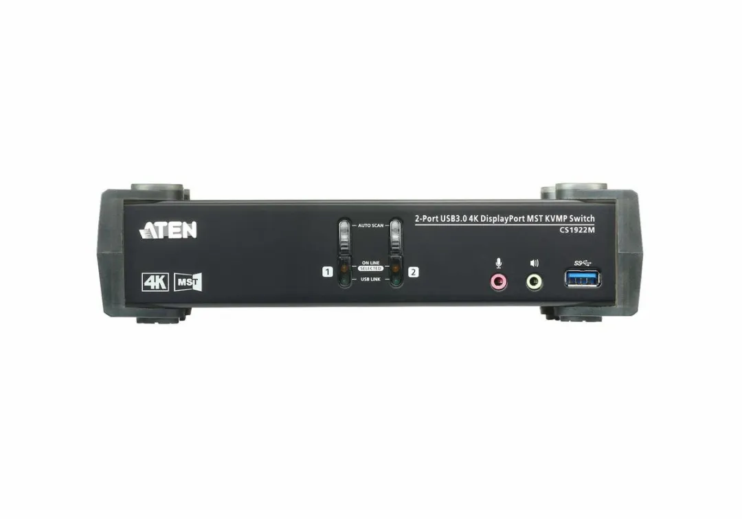 ATEN CS1922M 2-poorts USB 3.0 DisplayPort MST KVM Switch