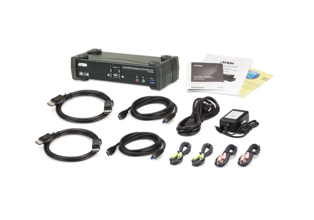 ATEN CS1922M 2-poorts USB 3.0 DisplayPort MST KVM Switch - afbeelding 6 van 6
