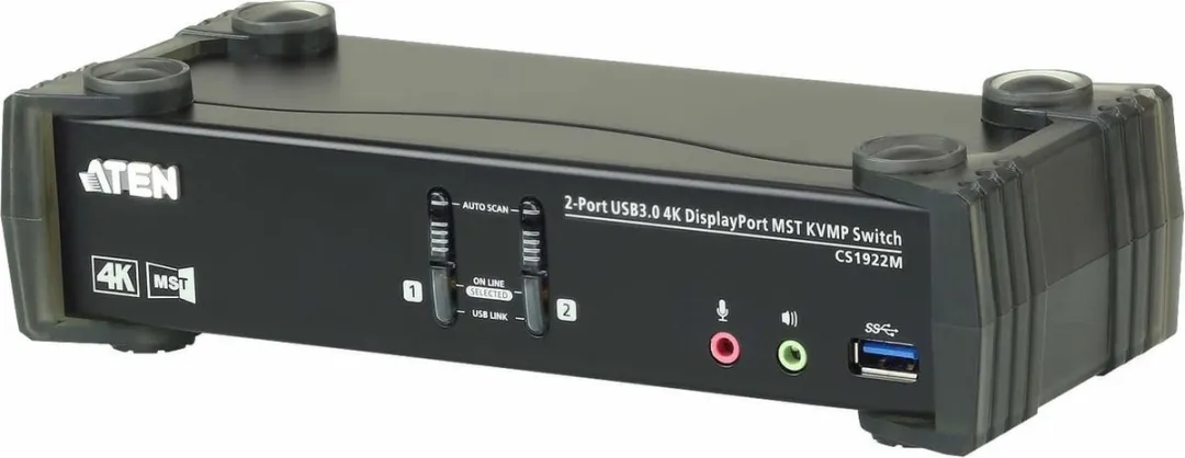 ATEN CS1922M 2-poorts USB 3.0 DisplayPort MST KVM Switch