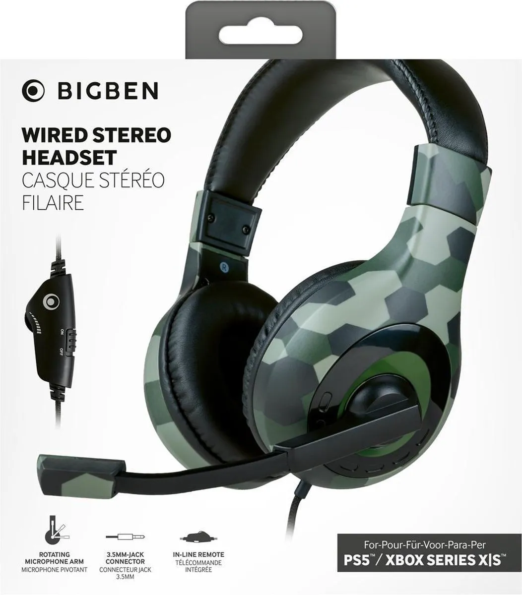 Nacon Bigben Stereo Gaming Headset V1 Camo - afbeelding 6 van 6
