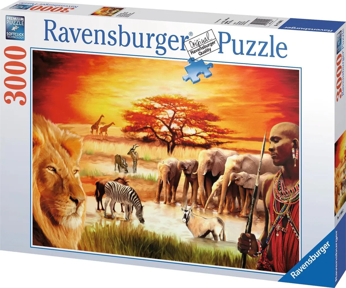 Ravensburger Trotse Masaï Puzzel - 3000 Stukken