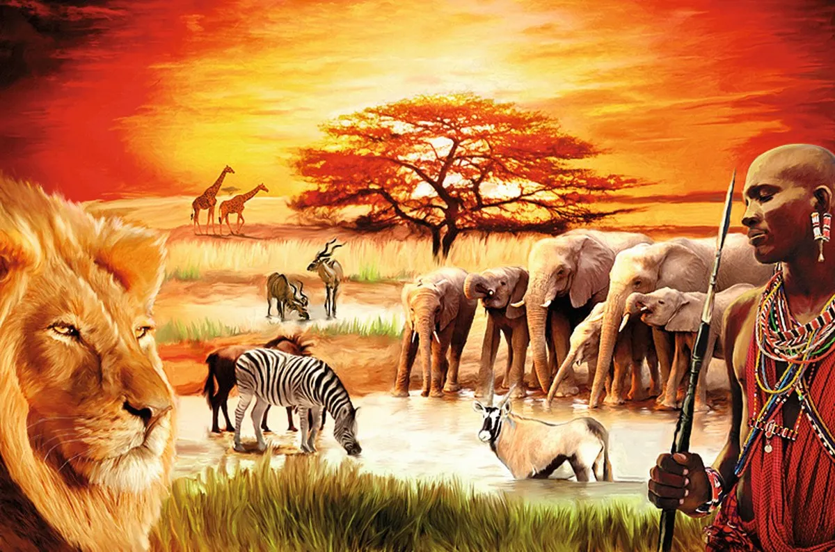 Ravensburger Trotse Masaï Puzzel - 3000 Stukken