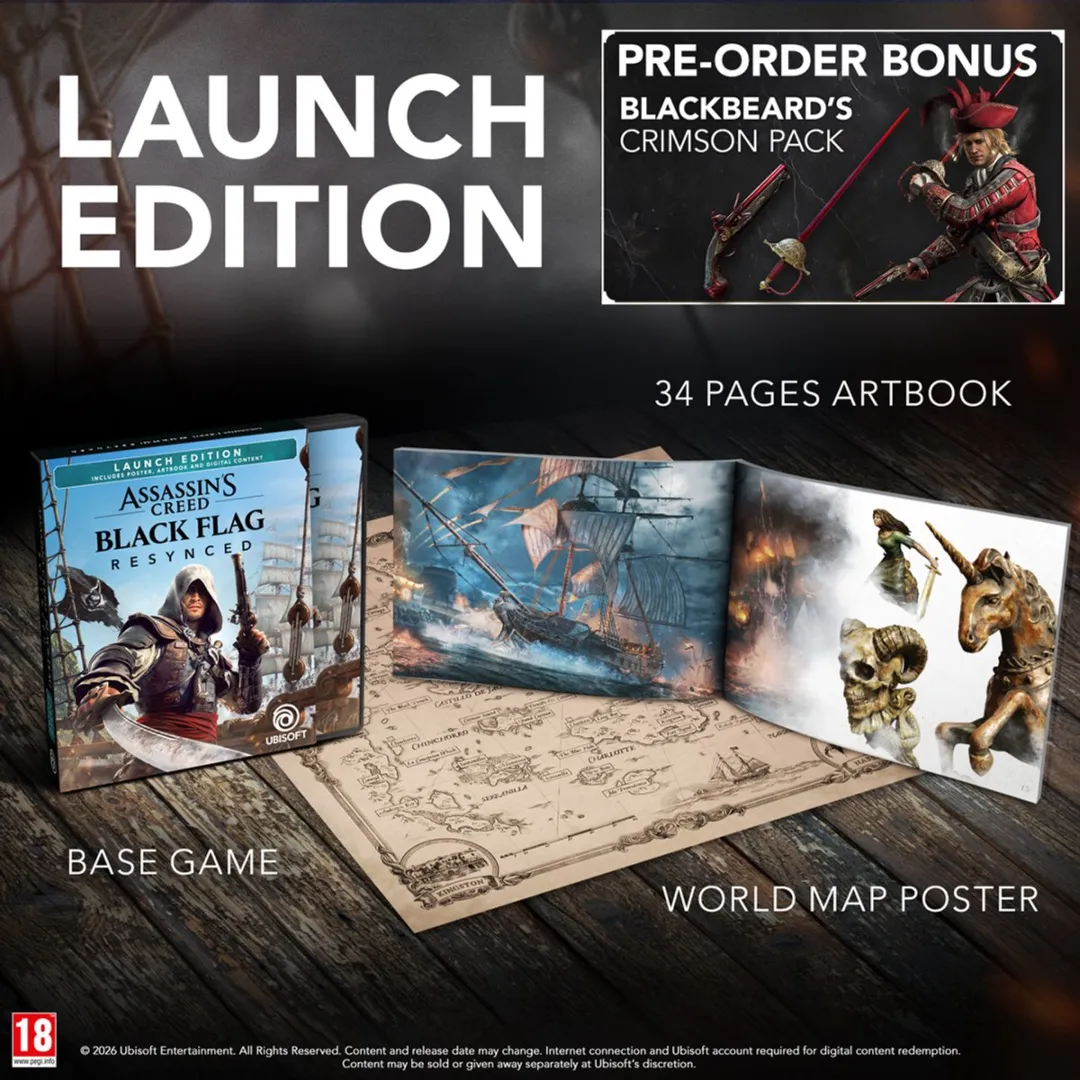 Ubisoft Assassin's Creed Black Flag Resynced Launch Edition PS5