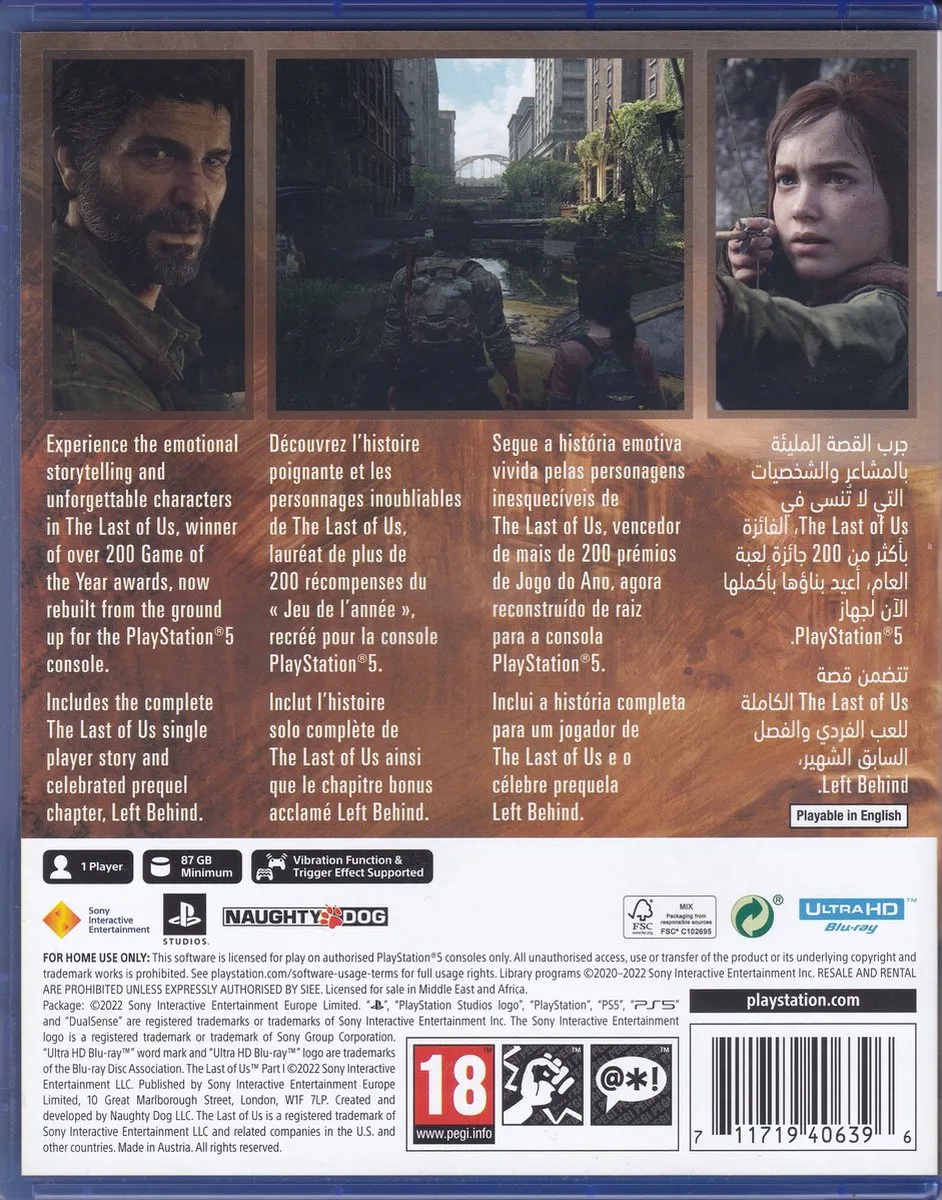 Sony The Last of Us Part 1 PS5