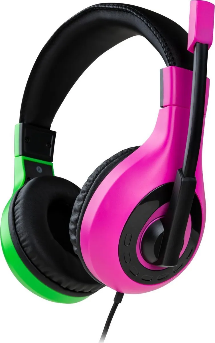 Bigben Stereo Gaming Headset V1 SWITCHHEADSETV1P+G - Paars/Groen
