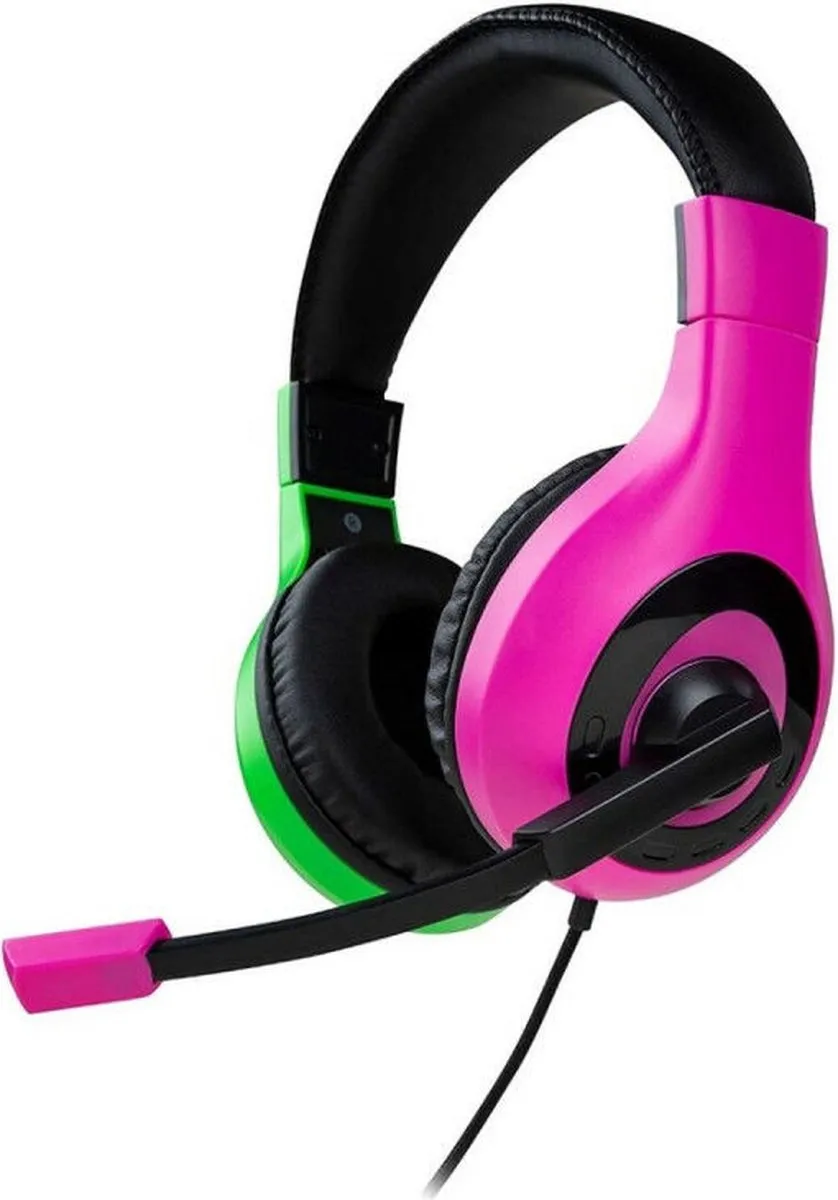 Bigben Stereo Gaming Headset V1 SWITCHHEADSETV1P+G - Paars/Groen