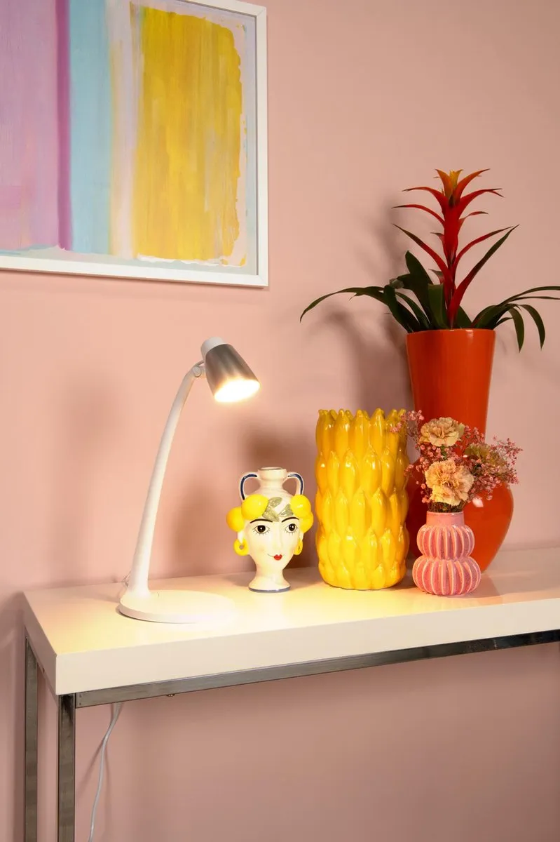 Lucide LUDO Bureaulamp LED 4,5W 3000K - Wit