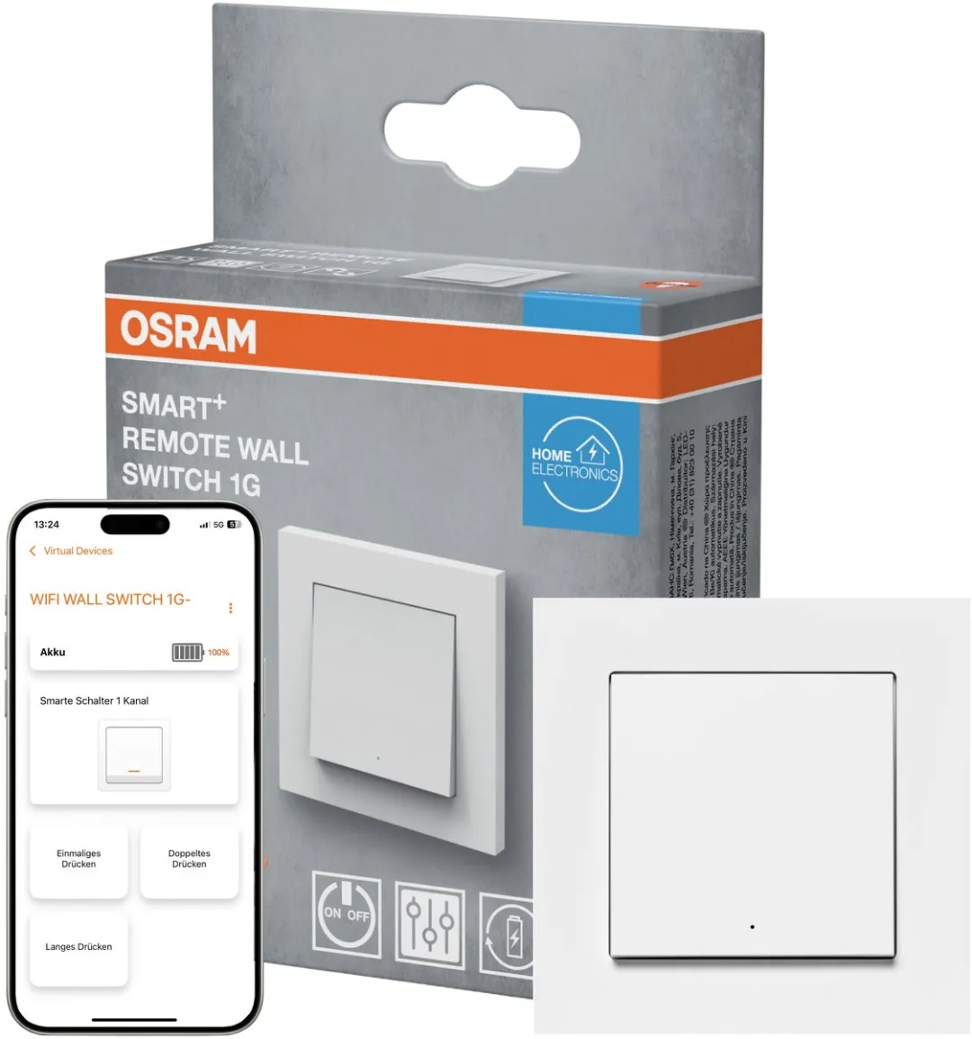 Osram Smart+ WIFI Wandschakelaar 1G - Wit