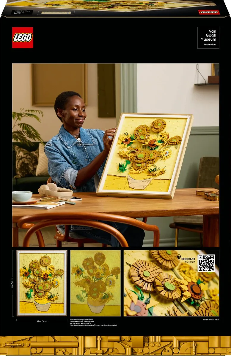 LEGO Vincent van Gogh Zonnebloemen 31215 - 2615 Stukken - Multicolor - afbeelding 6 van 6