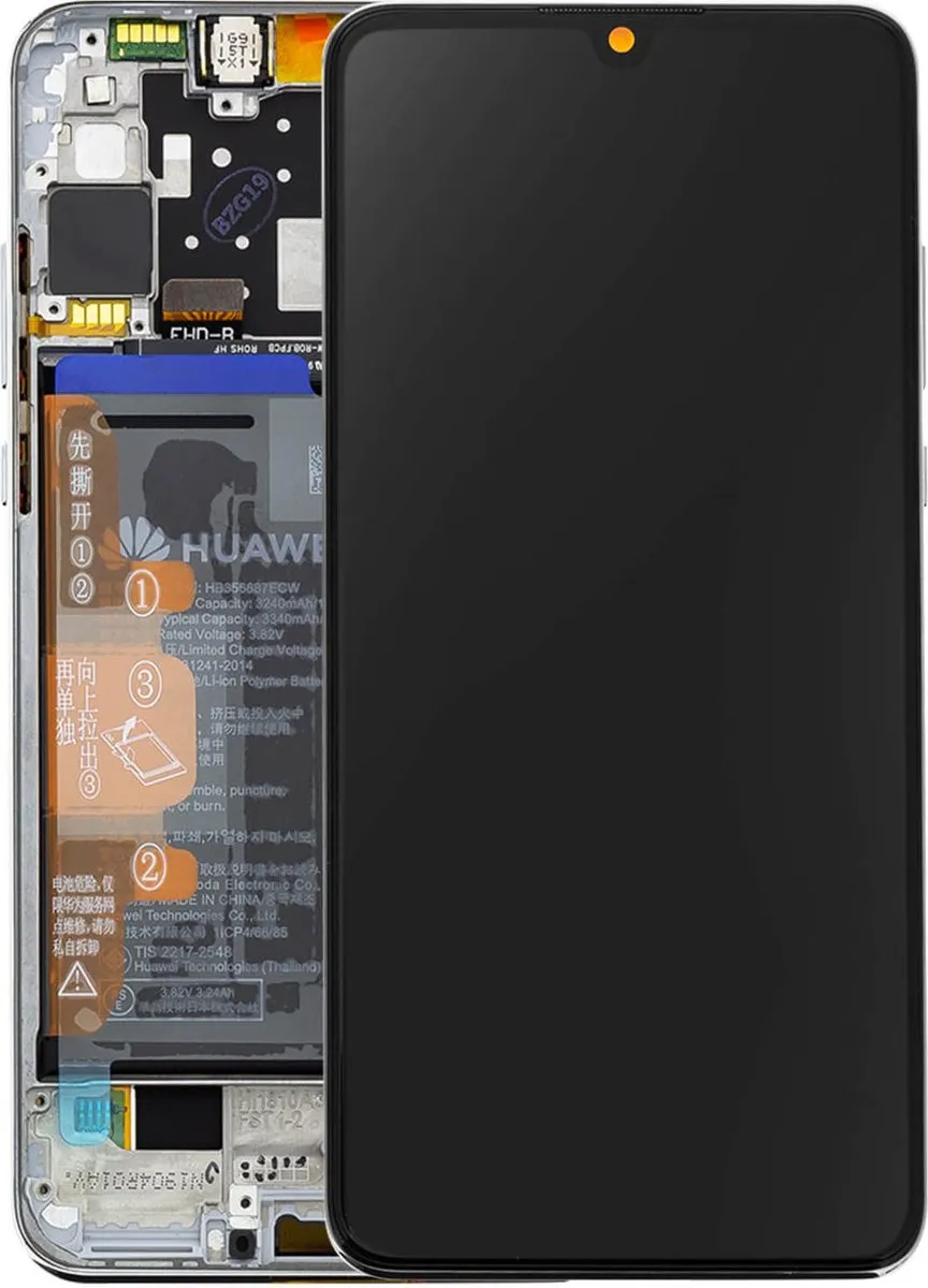 Huawei P30 Lite LCD Touchscreen - Wit