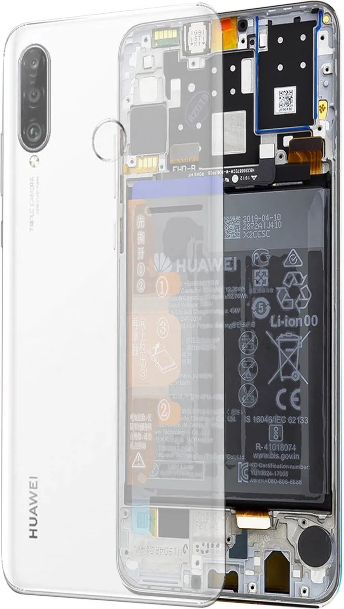 Huawei P30 Lite LCD Touchscreen - Wit